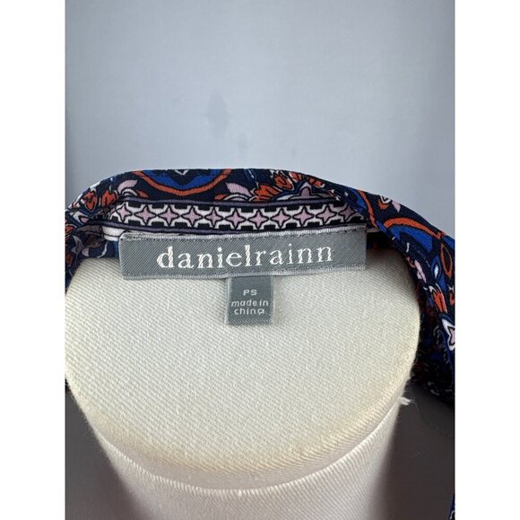 Daniel Rainn Womens Boho Patterned Blouse SP Multicolor Lightweight - Picture 5 of 6